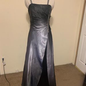 Black and gray dress